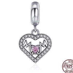 Sterling Silver MOM Charms Fits PANDORA Bracelet